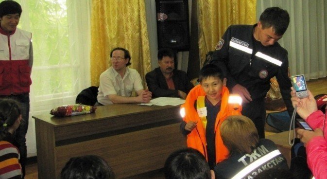 Балаларға қауіпсіздік ережелері түсіндірілді