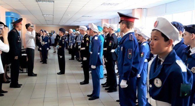  Жол қозғалысының жас инспекторлары жолдағы қауіпсіздікті қолдайды!